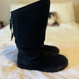 BearPaw Women's Black Winter Boots